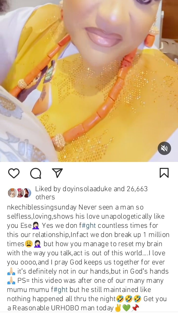 We Have Broken Up 1 Million Times But You Always Reset My Brain” Nkechi Blessing Pens Deep Love Note To Her Lover, We Have Broken Up 1 Million Times But You Always Reset My Brain” Nkechi Blessing Pens Deep Love Note To Her Lover
